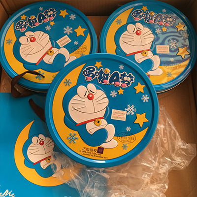 多啦A夢鐵質(zhì)月餅盒定制 多啦A夢鐵質(zhì)月餅盒定制