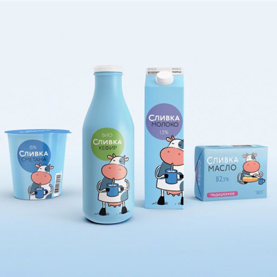 牛奶包裝系列創意設計