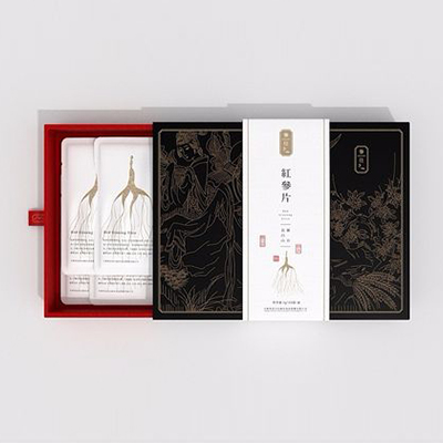 高檔紅參片禮盒設(shè)計 高檔紅參片禮盒設(shè)計