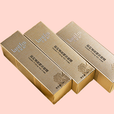 眼霜金銀卡包裝定制