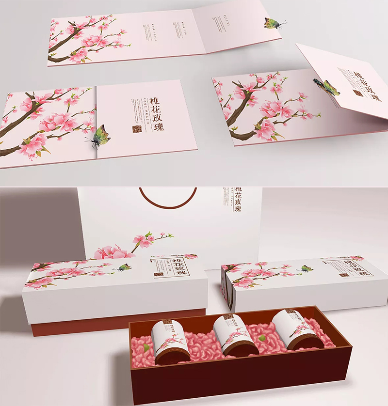 桃花玫瑰茶包裝