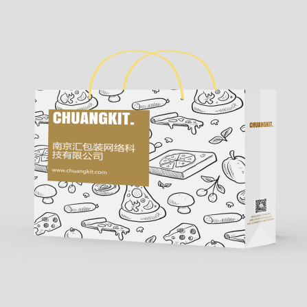 簡約插畫風格手提袋（橫式）