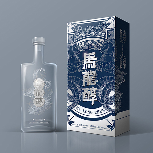 精裝白酒禮盒包裝設計定制、創意瓶型造型設計