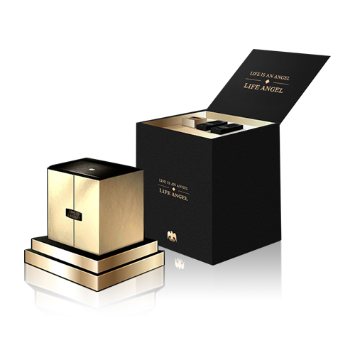 黑色風(fēng)護(hù)膚品包裝盒