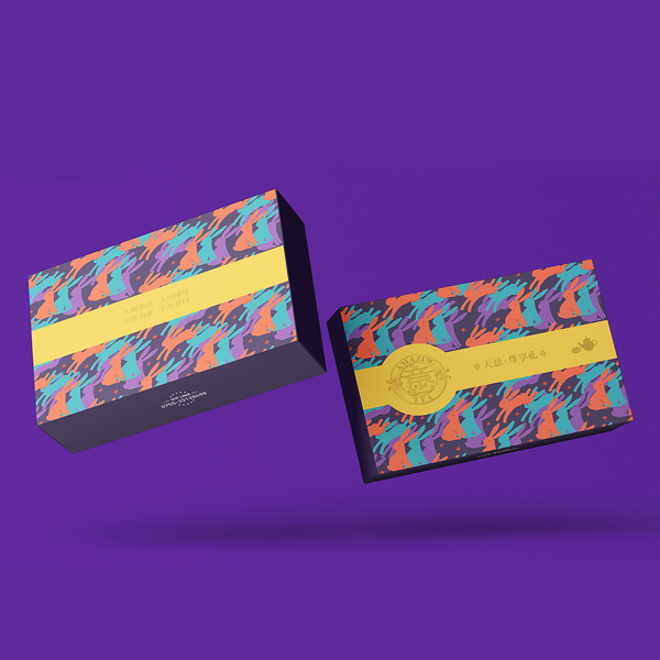 幾何抽象歐式風茶葉禮盒包裝 幾何抽象歐式風茶葉禮盒包裝
