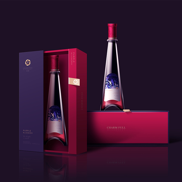 抽拉盒創意紅酒包裝設計