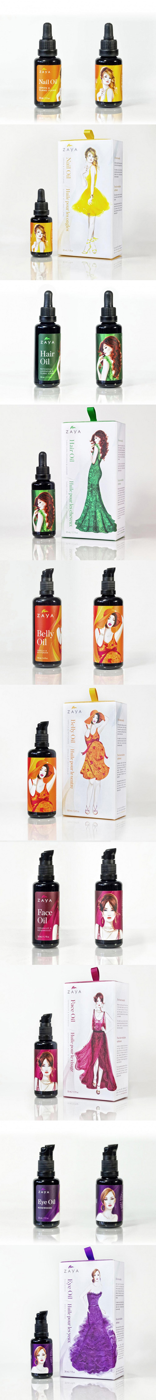 ZAYA OIL護膚品包裝設計
