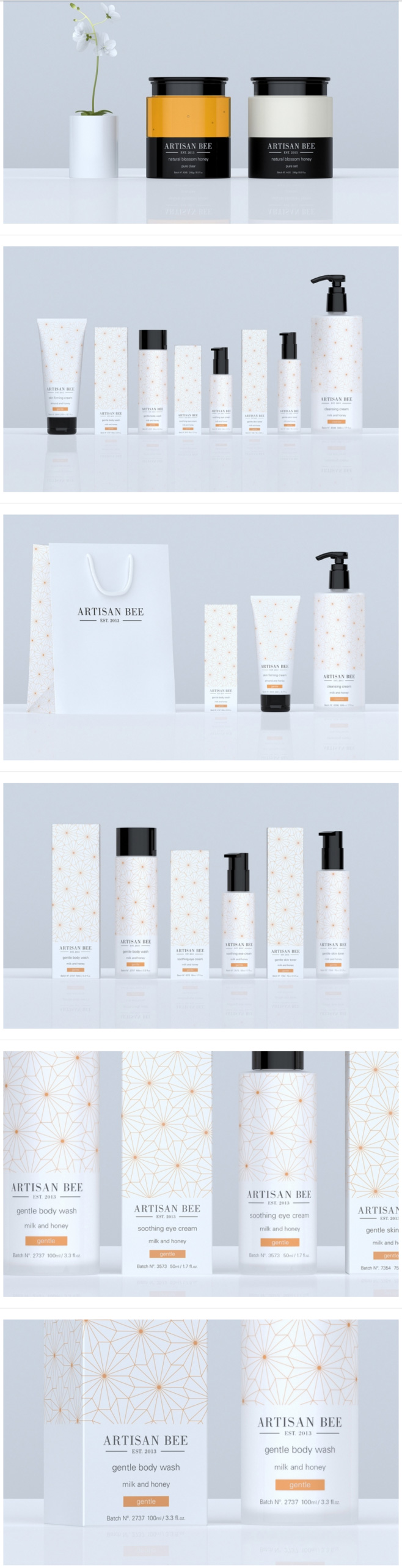 ARTISAN BEE護膚品包裝設計