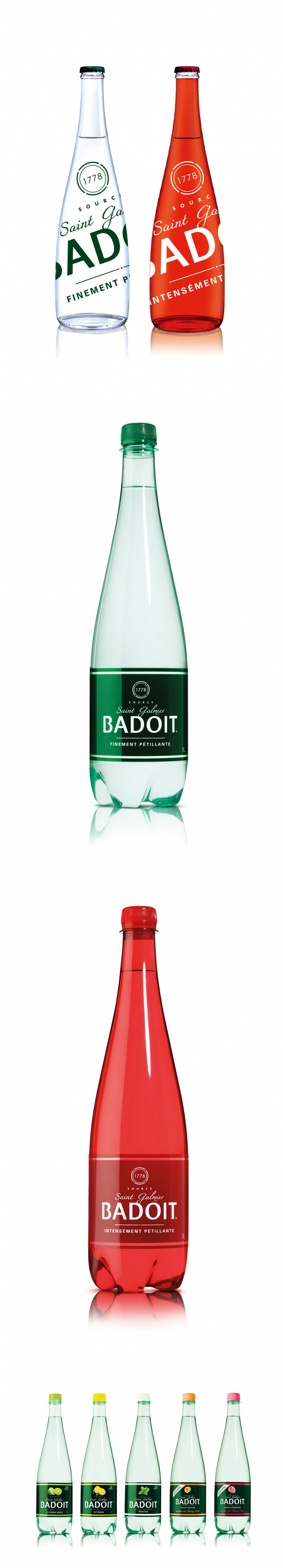 BADOIT氣泡水瓶子設計